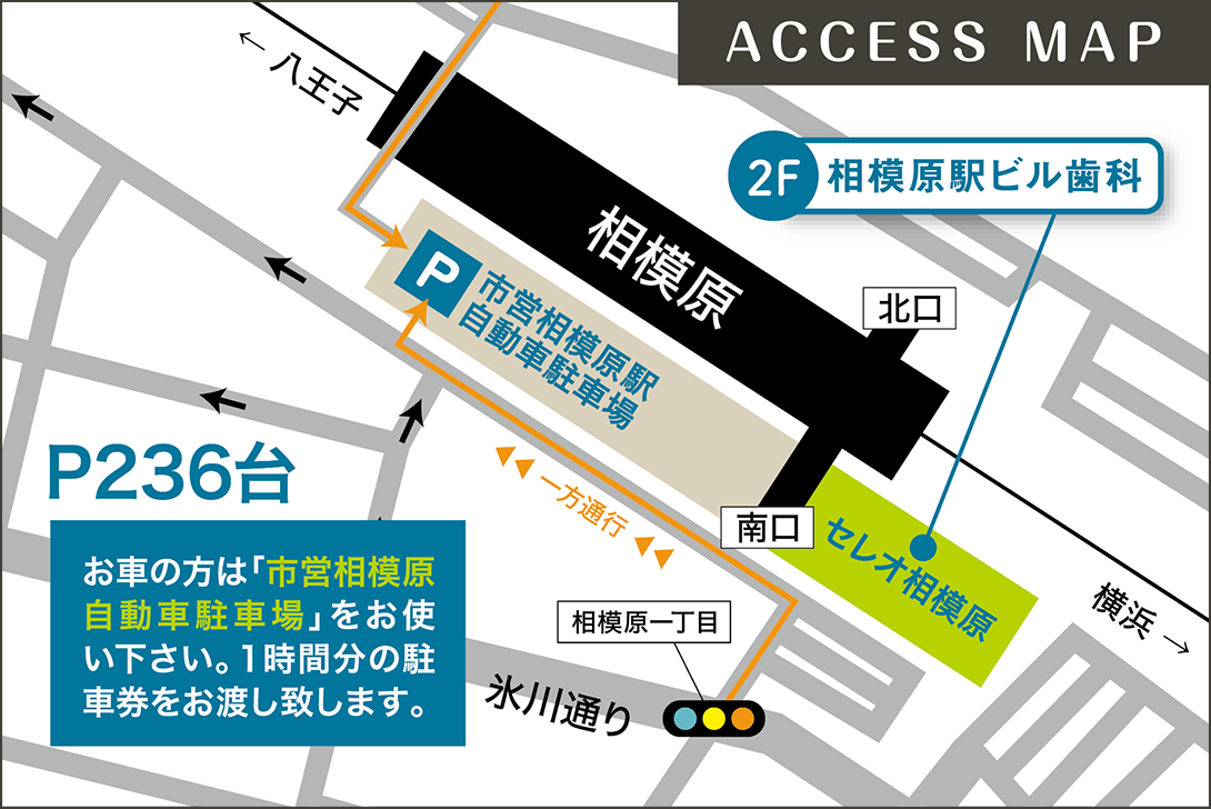アクセス・地図｜相模原駅ビル歯科
