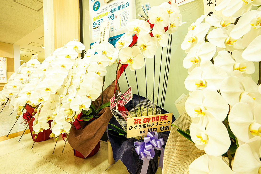 内覧会開催のお祝いのお花｜相模原駅ビル歯科